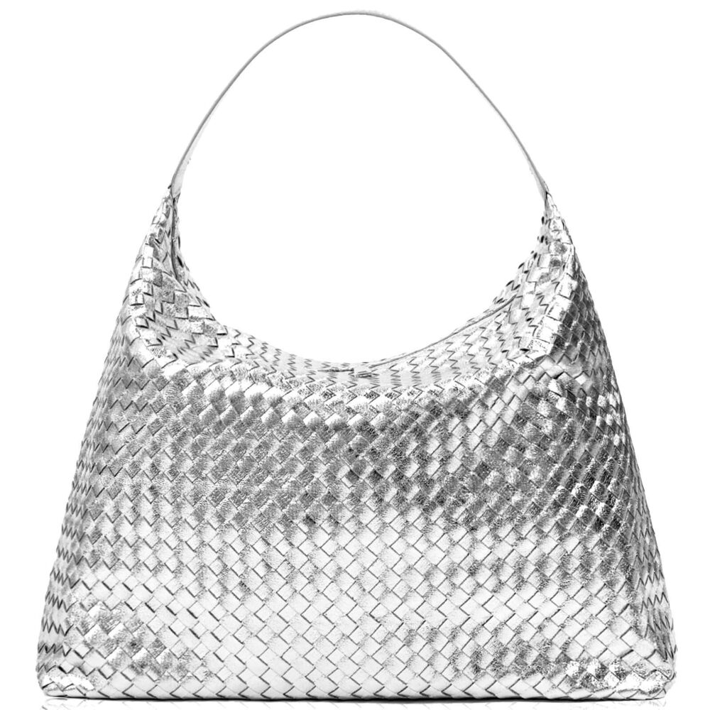 4018 Woven Tote Bag , Woven Bags with Small Purse,Large Braided Top Handle